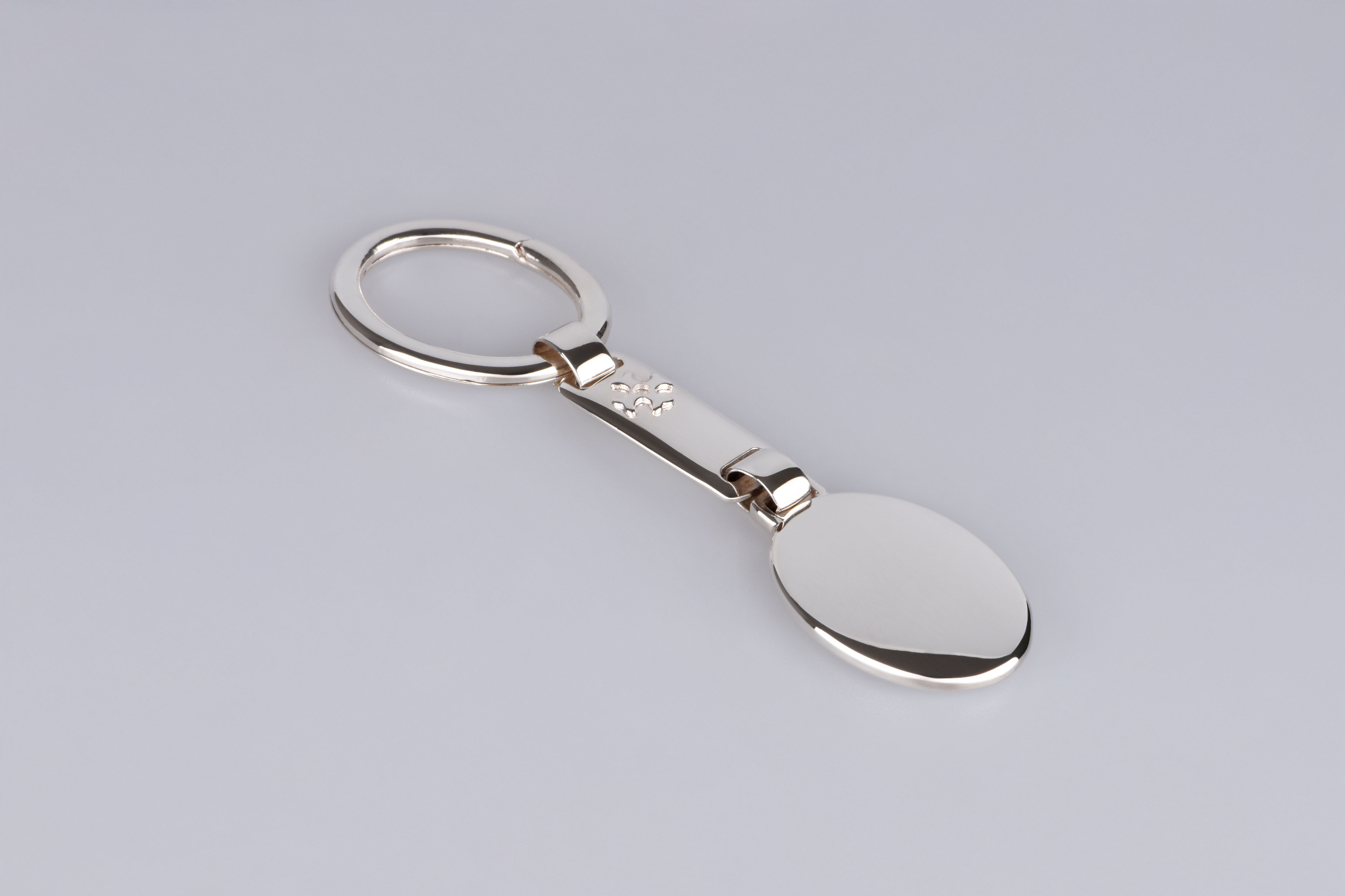 Sillem´s Schlüsselanhänger mit Ring und ovaler Platte - Silverplated Sillem´s Schlüsselanhänger mit Ring und ovaler Platte - Silverplated