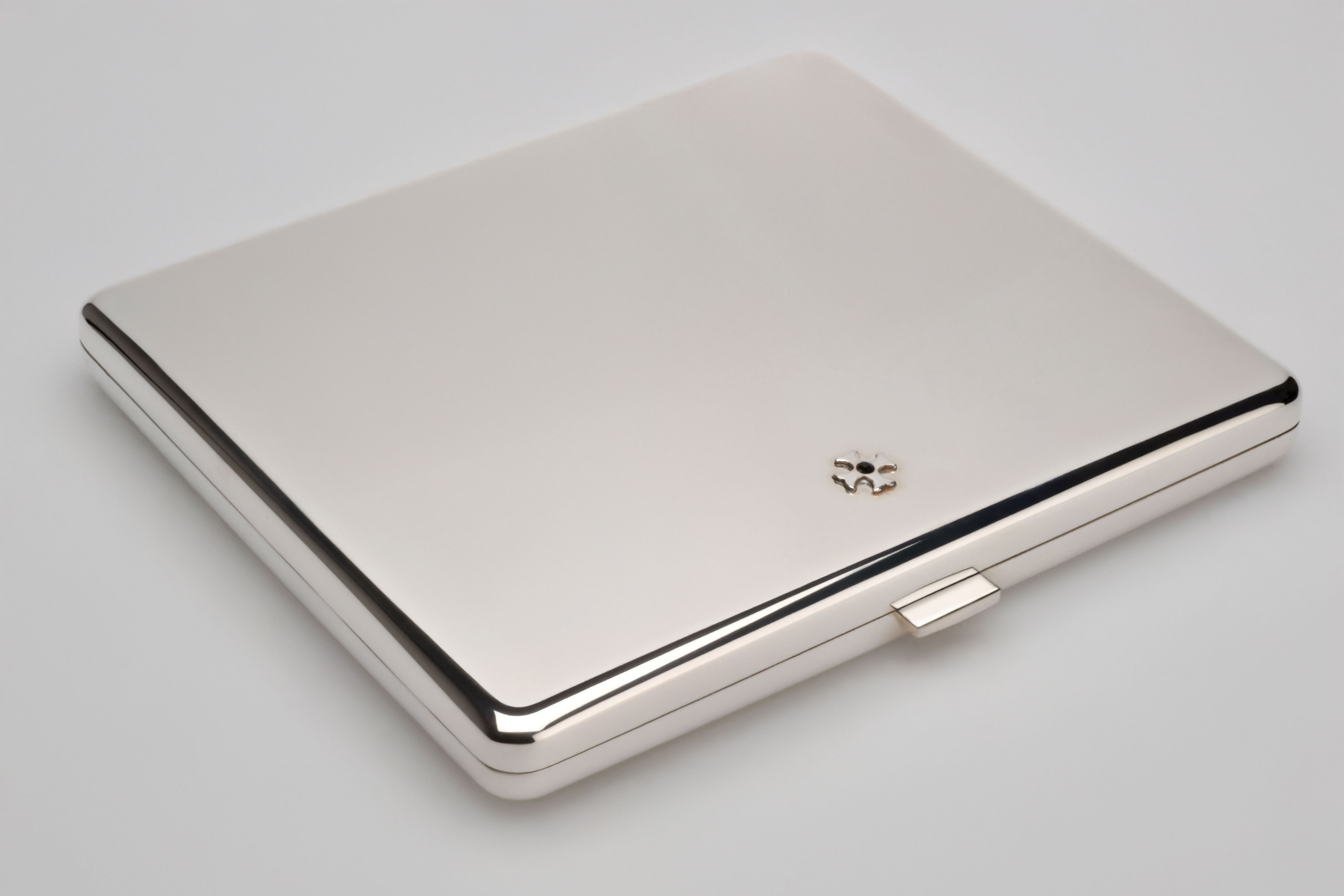 Sillem´s Zigarettenetui für 12 Zigaretten mit Klammer - Sterling Silber