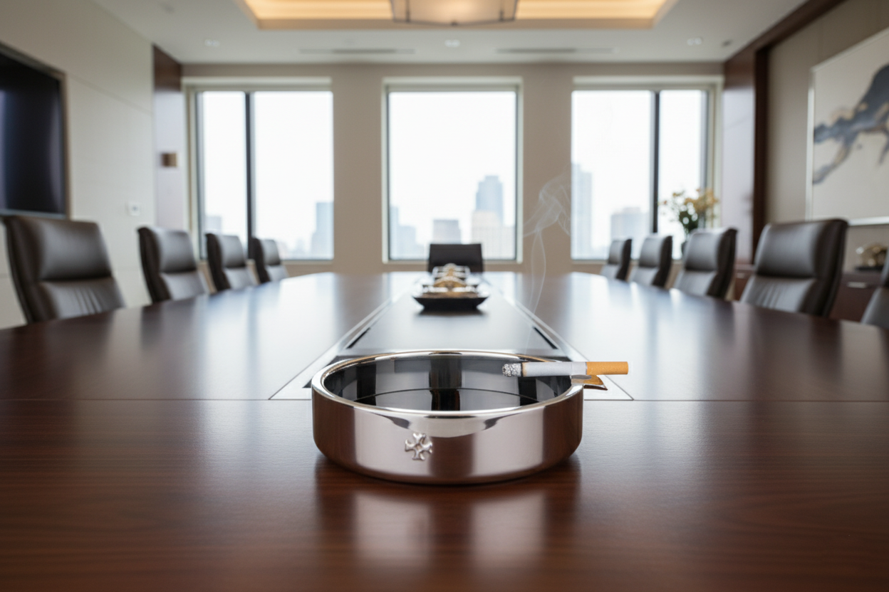 Sillem´s Aschenbecher für Zigaretten 8cm - Silverplated