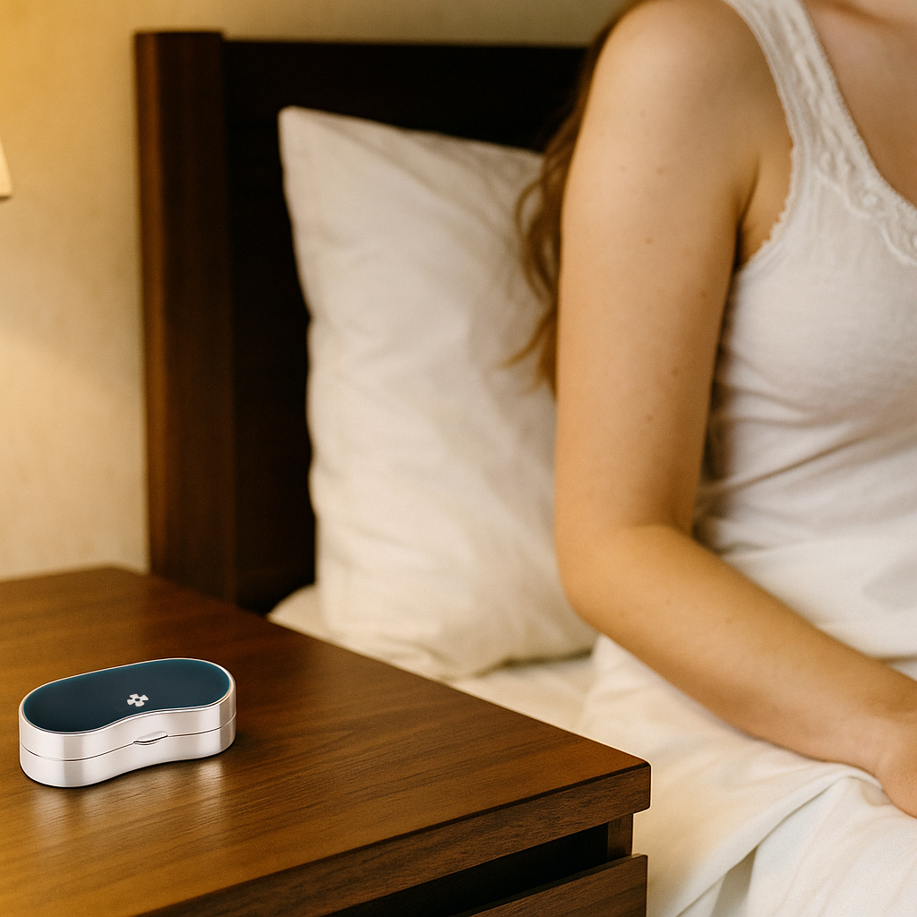 Sillem´s Kontaktlinsenbox mit schraubbarer Einlage für 2 Linsen - Sterling Silber Emaille Grün