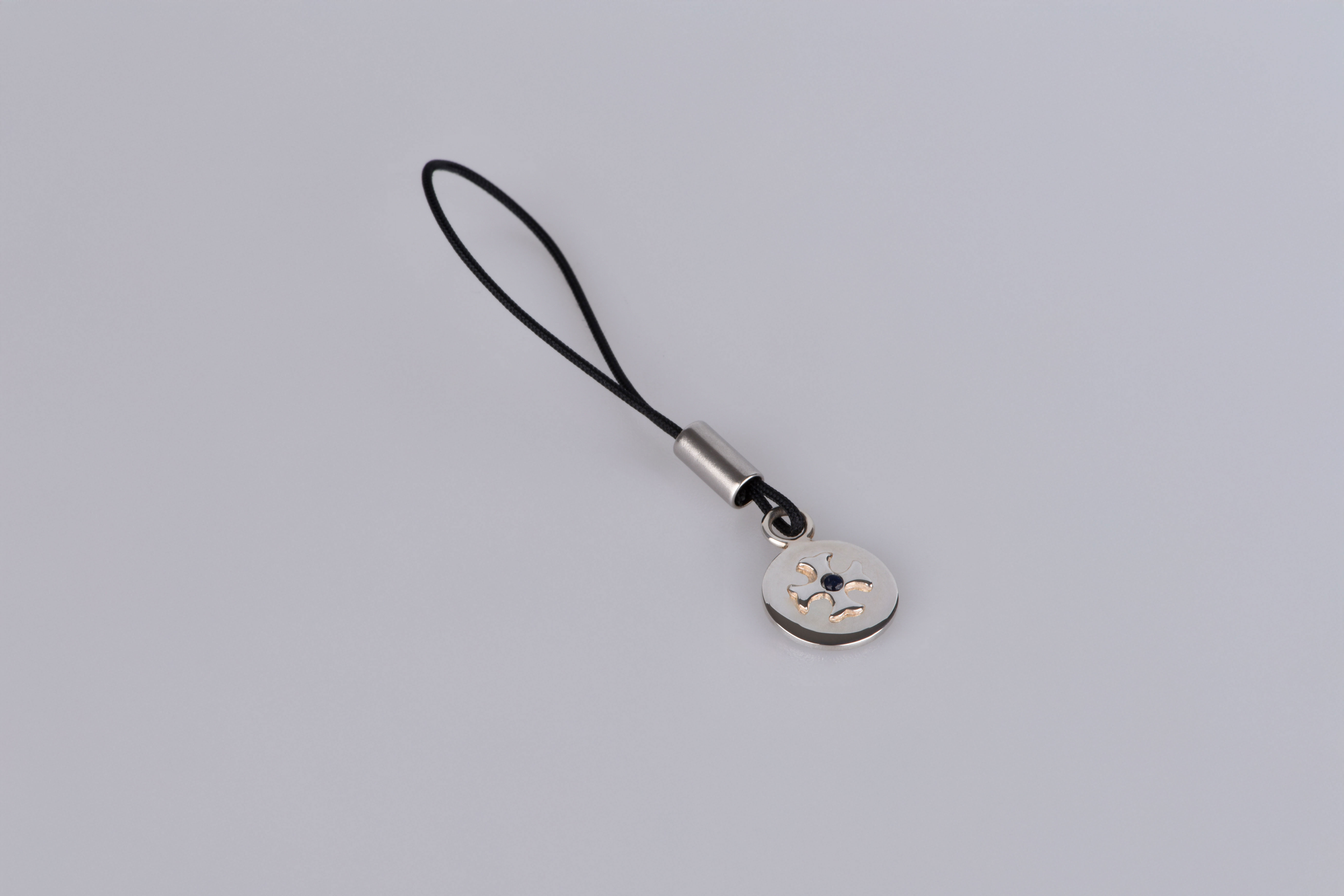 Sillem´s Anhänger Runde Platte mit Kreuz - Sterling Silber