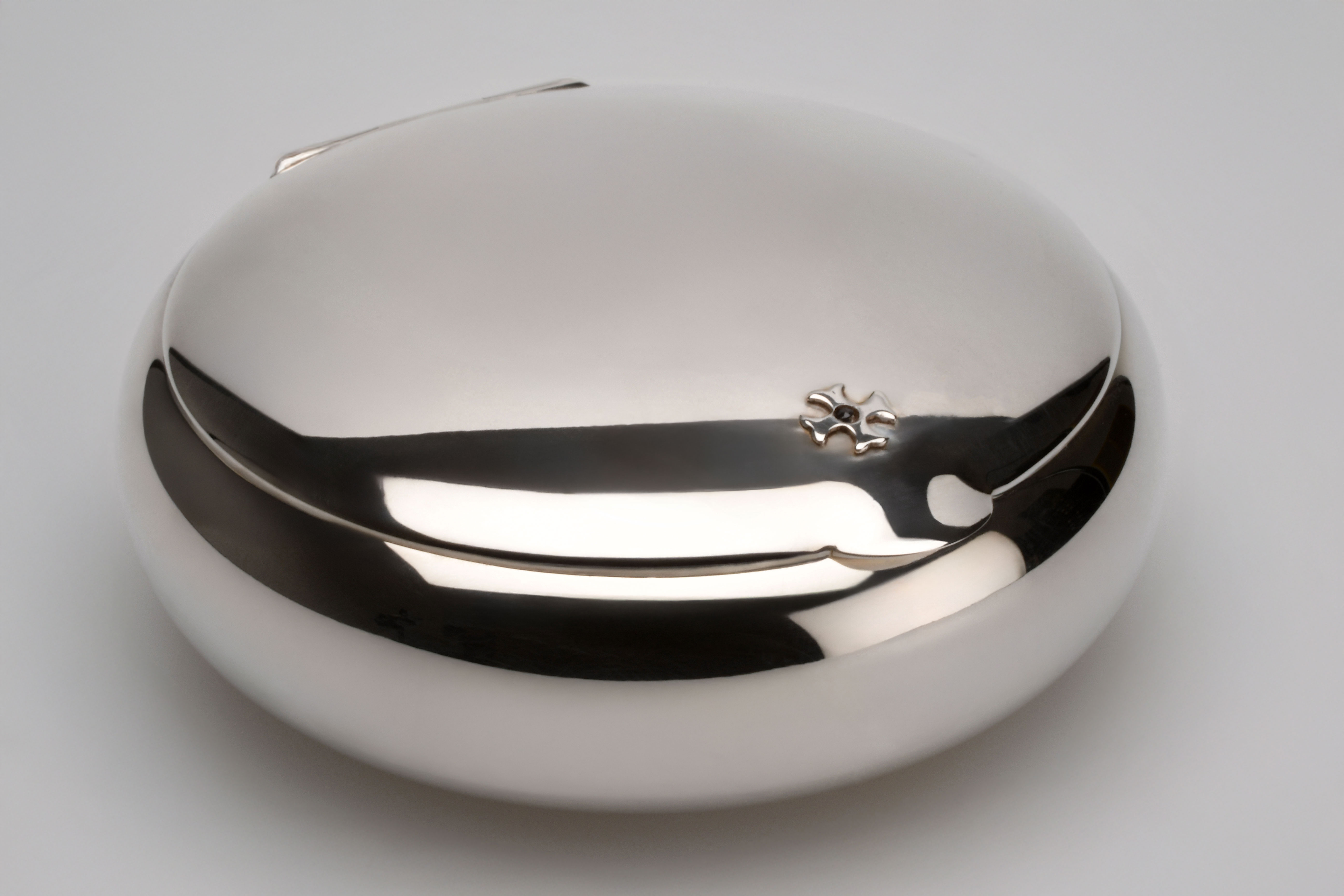 Sillem´s Tabakdose rund 9cm - Sterling Silber