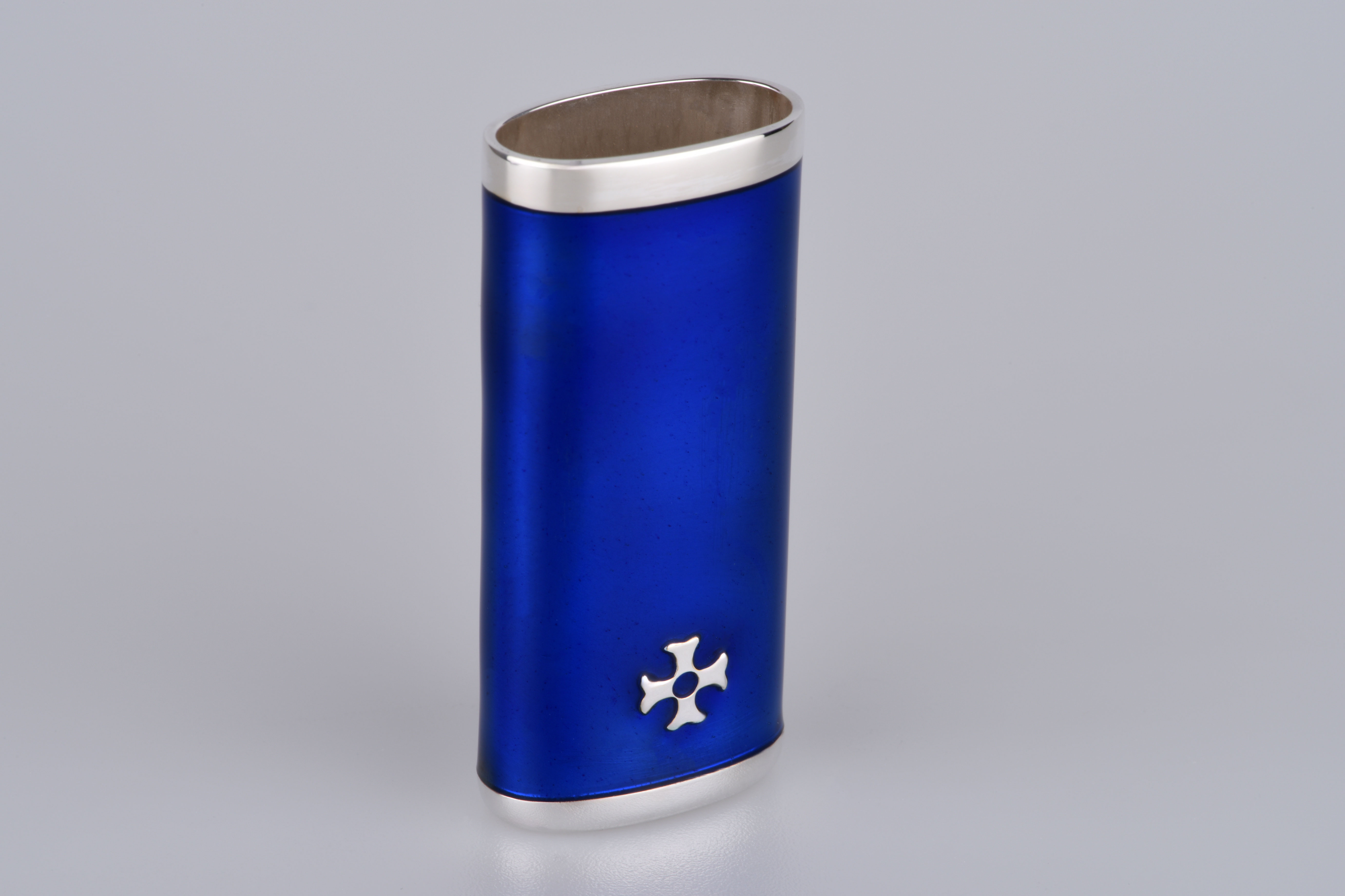 Sillem´s Mini BiC Hülle - Sterling Silber Emaille Blau