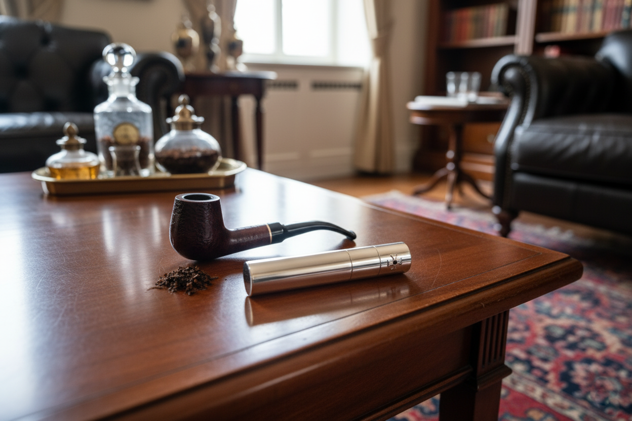 Sillem´s Pfeifenstopfer mit Dorn - Silverplated Sillem´s Pfeifenstopfer mit Dorn - Silverplated