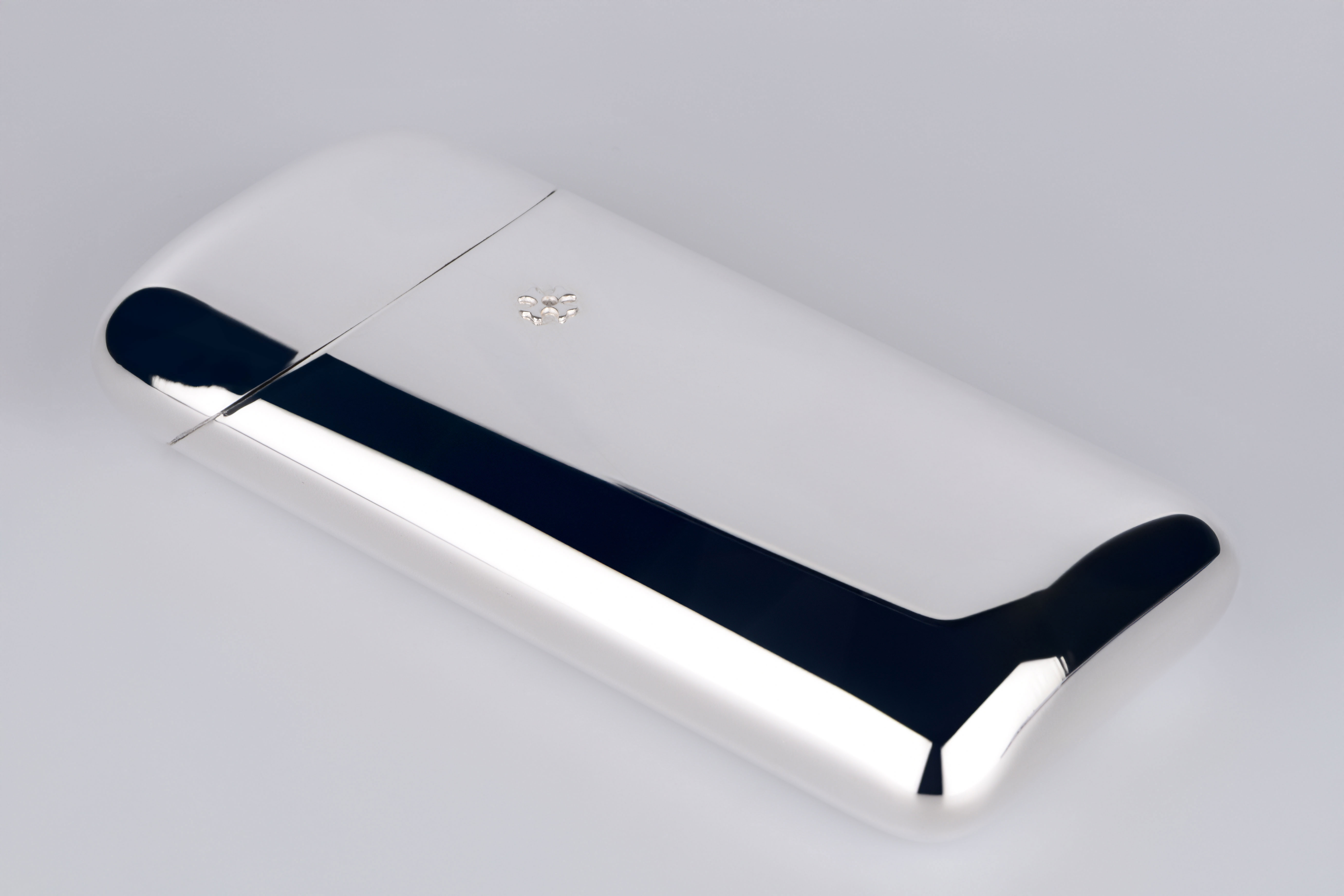 Sillem´s Zigarrenetui für 3 Robusto - Silverplated