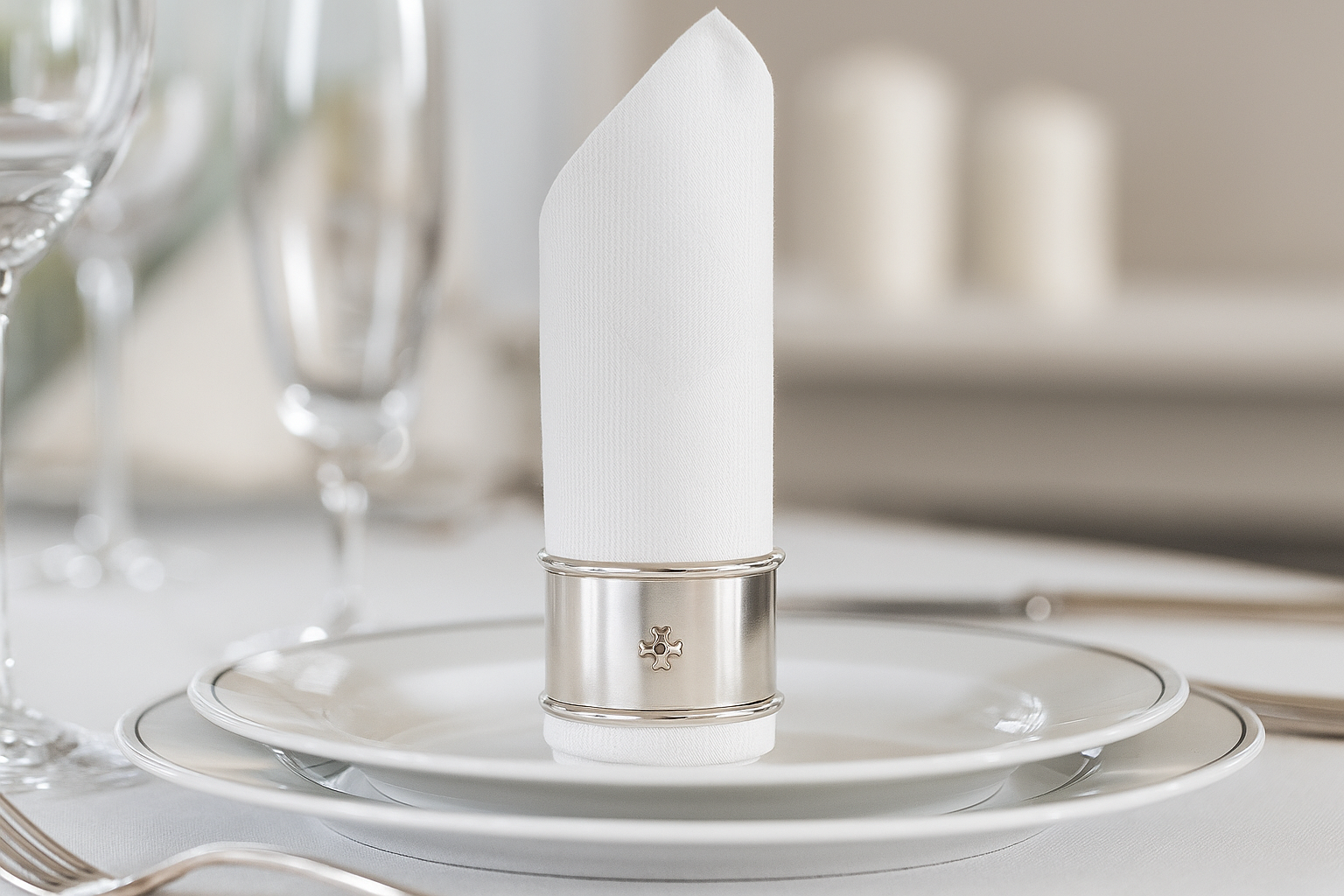 Sillem´s Serviettenring rund 4,5 cm - Silverplated