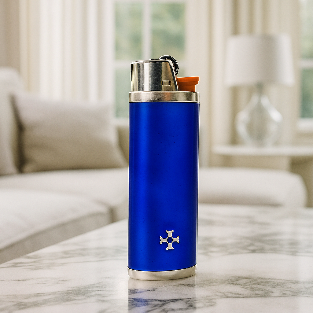 Sillem´s BiC Hülle - Sterling Silber Emaille Blau