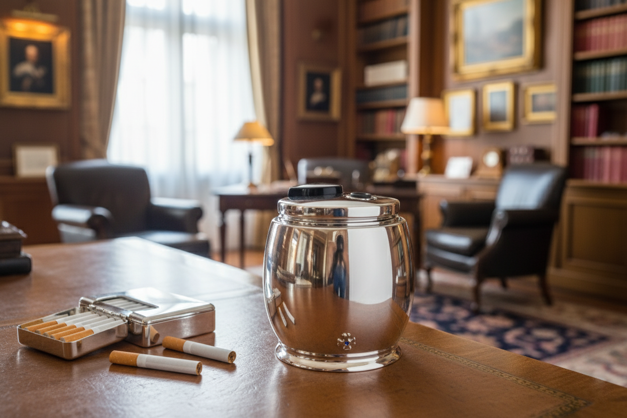 Sillem´s Tischfeuerzeug - Sterling Silber Sillem´s Tischfeuerzeug - Sterling Silber