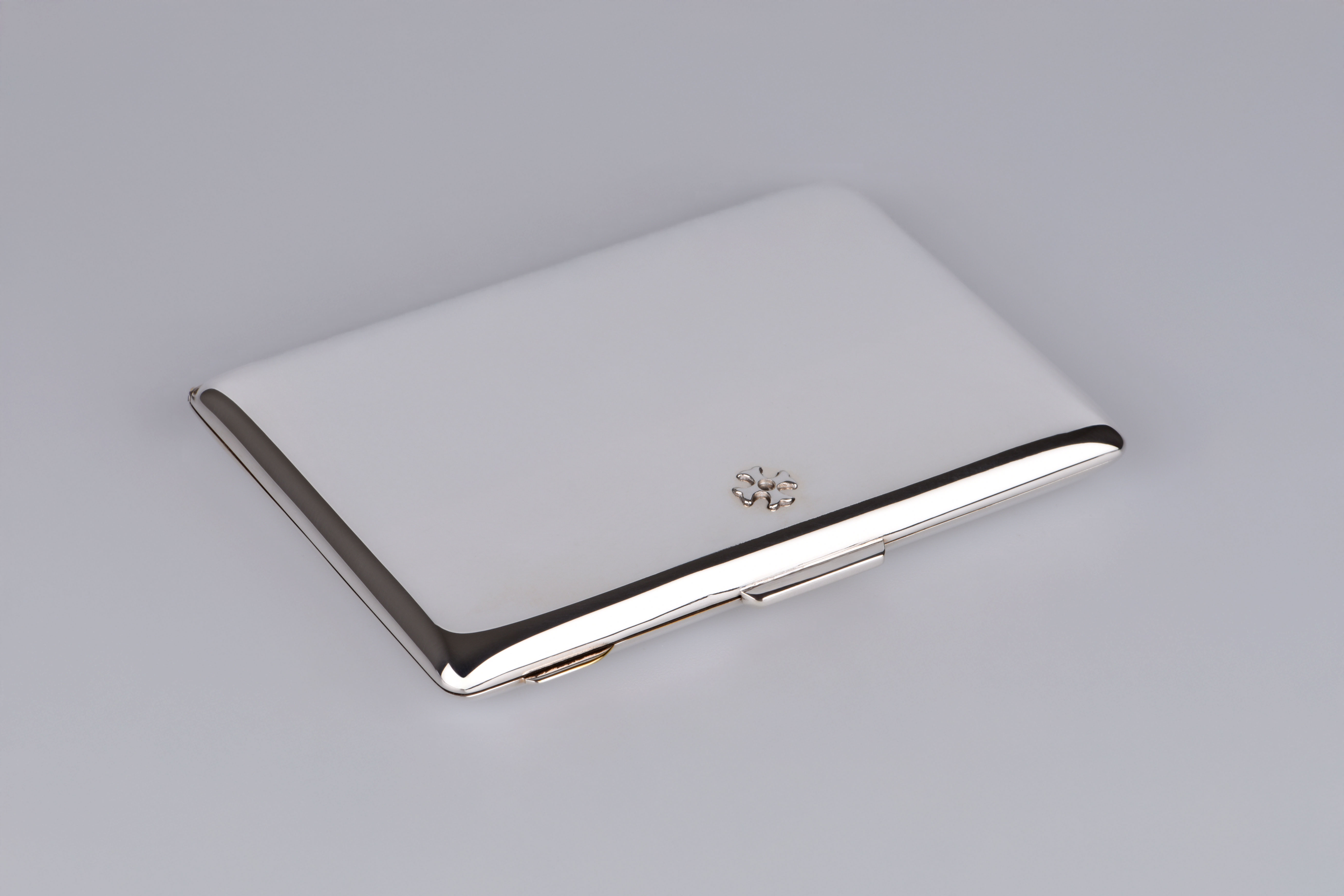 Sillem´s Visitenkartenetui mit Einschüben im Deckel - Silverplated