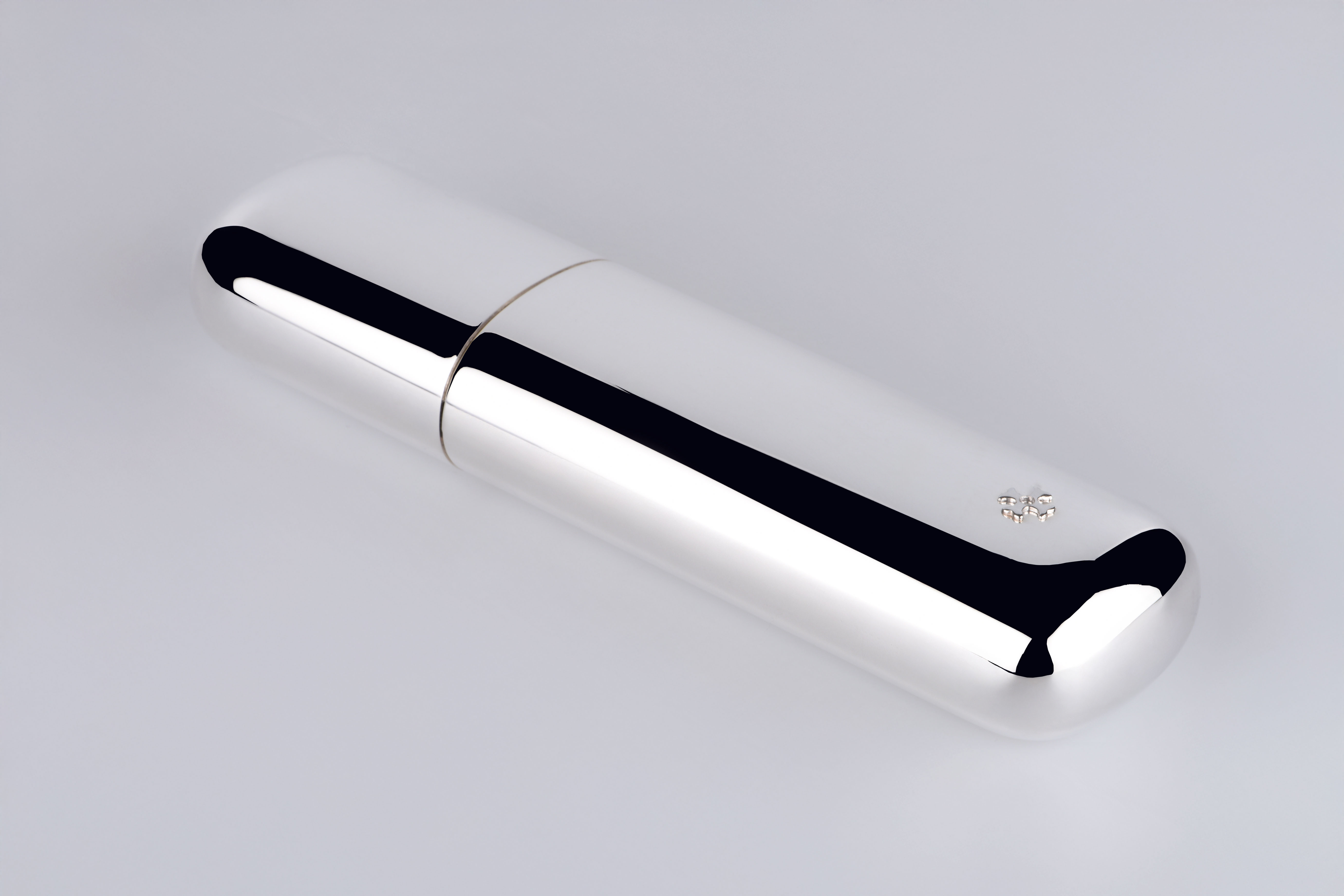 Sillem´s Zigarillosetui oval - Silverplated