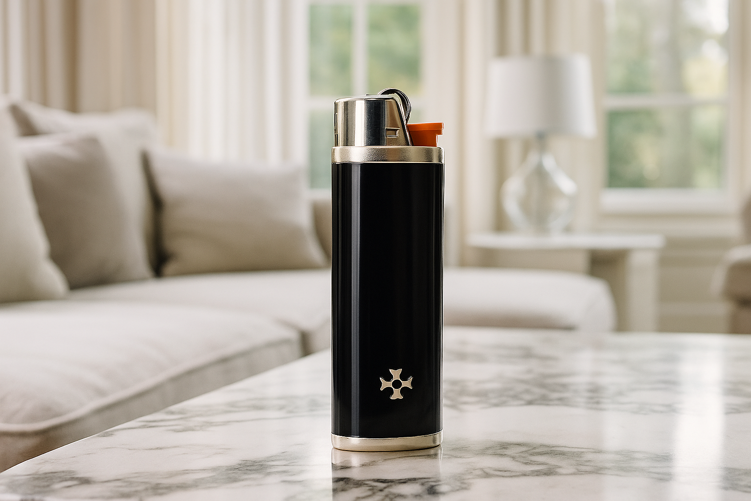 Sillem´s BiC Hülle - Sterling Silber Emaille Schwarz