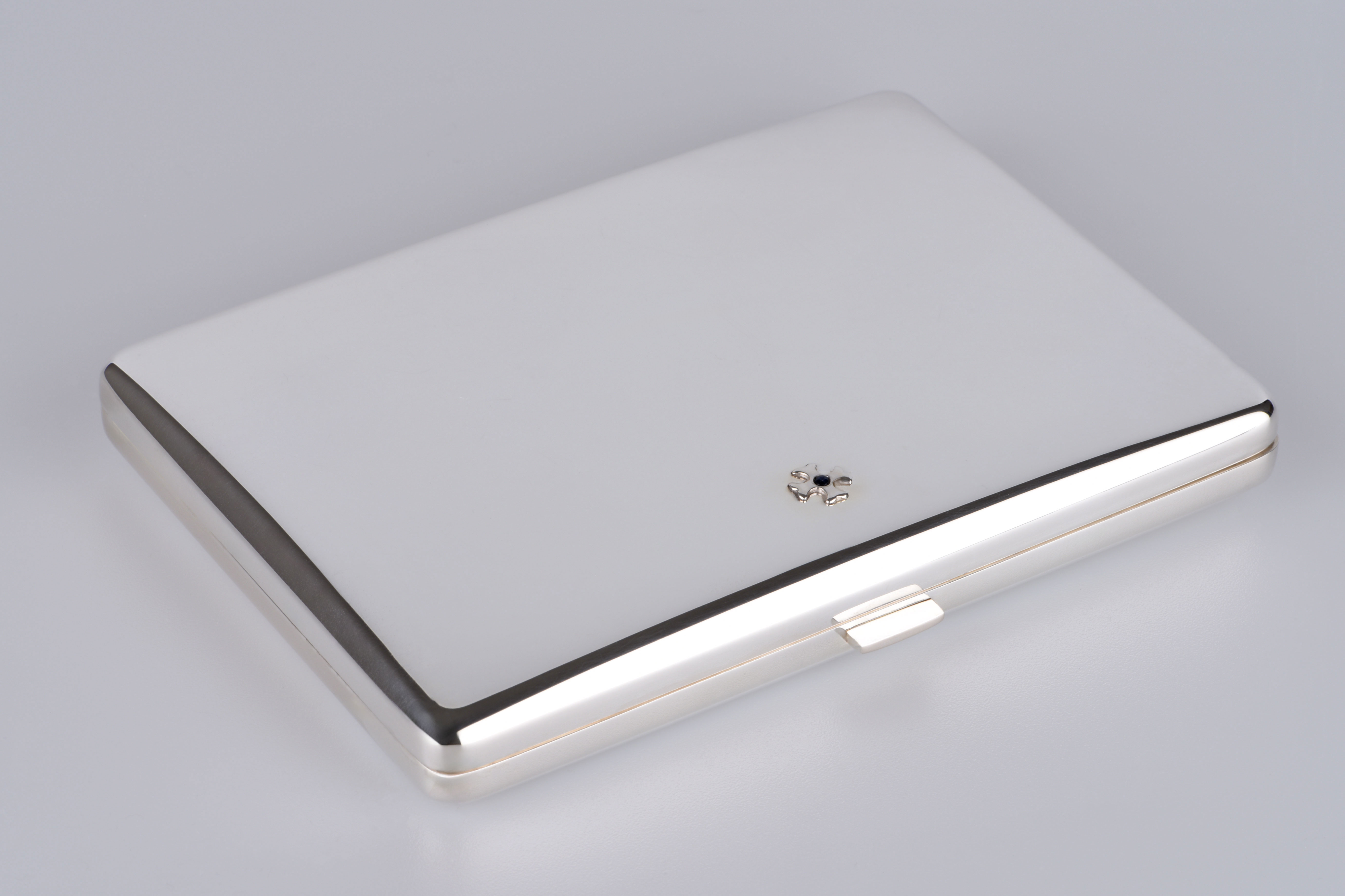 Sillem´s 100er Zigarettenetui mit Klammer - Sterling Silber